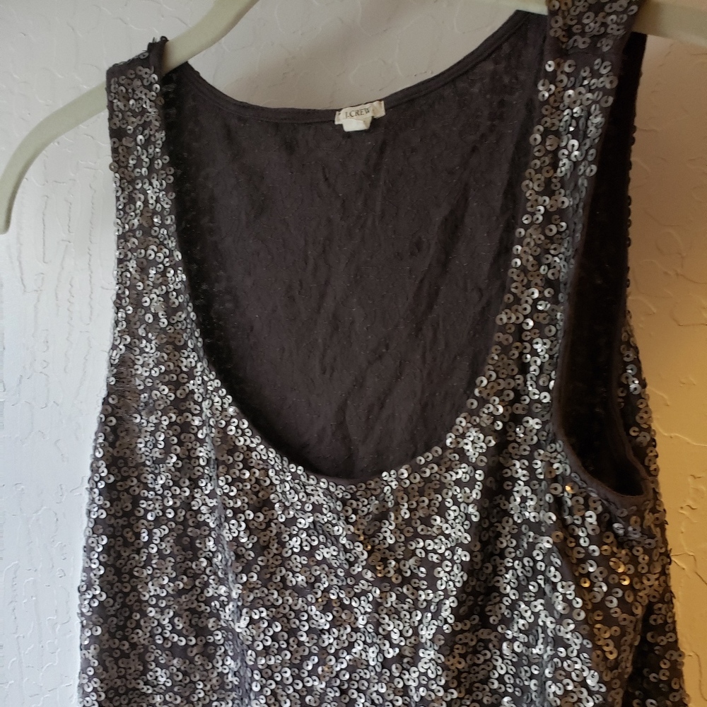 J Crew sequin top
